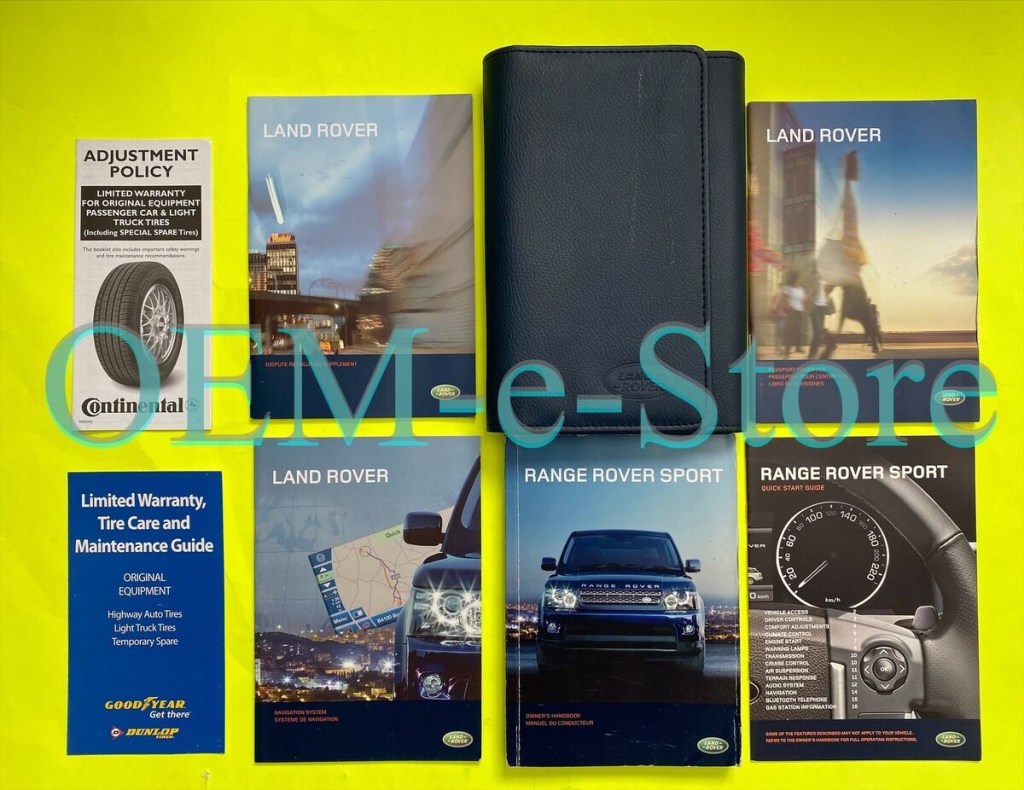 Land Range Rover Sport HSE Supercharged Owners Manual + Navigation  Book Set