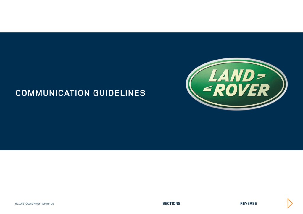 Picture of: Land Rover  PDF document  Branding Style Guides