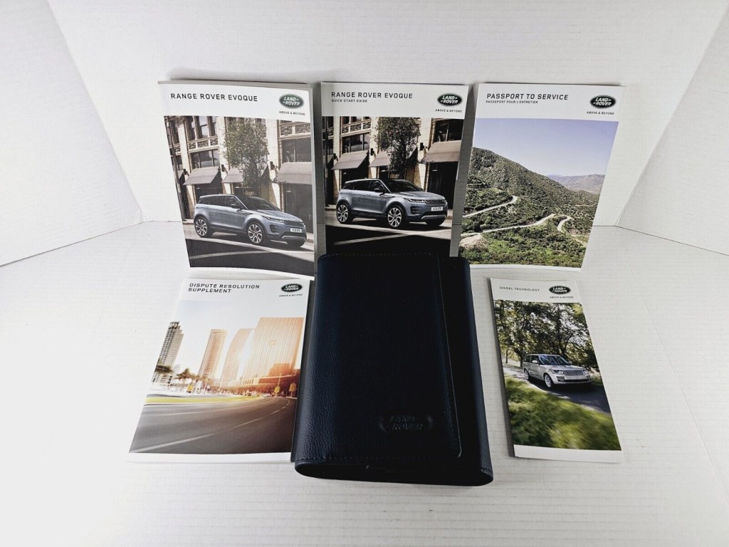 Picture of: Land Rover Range Rover Evoque Owners Manual Set and Case Free Shipping