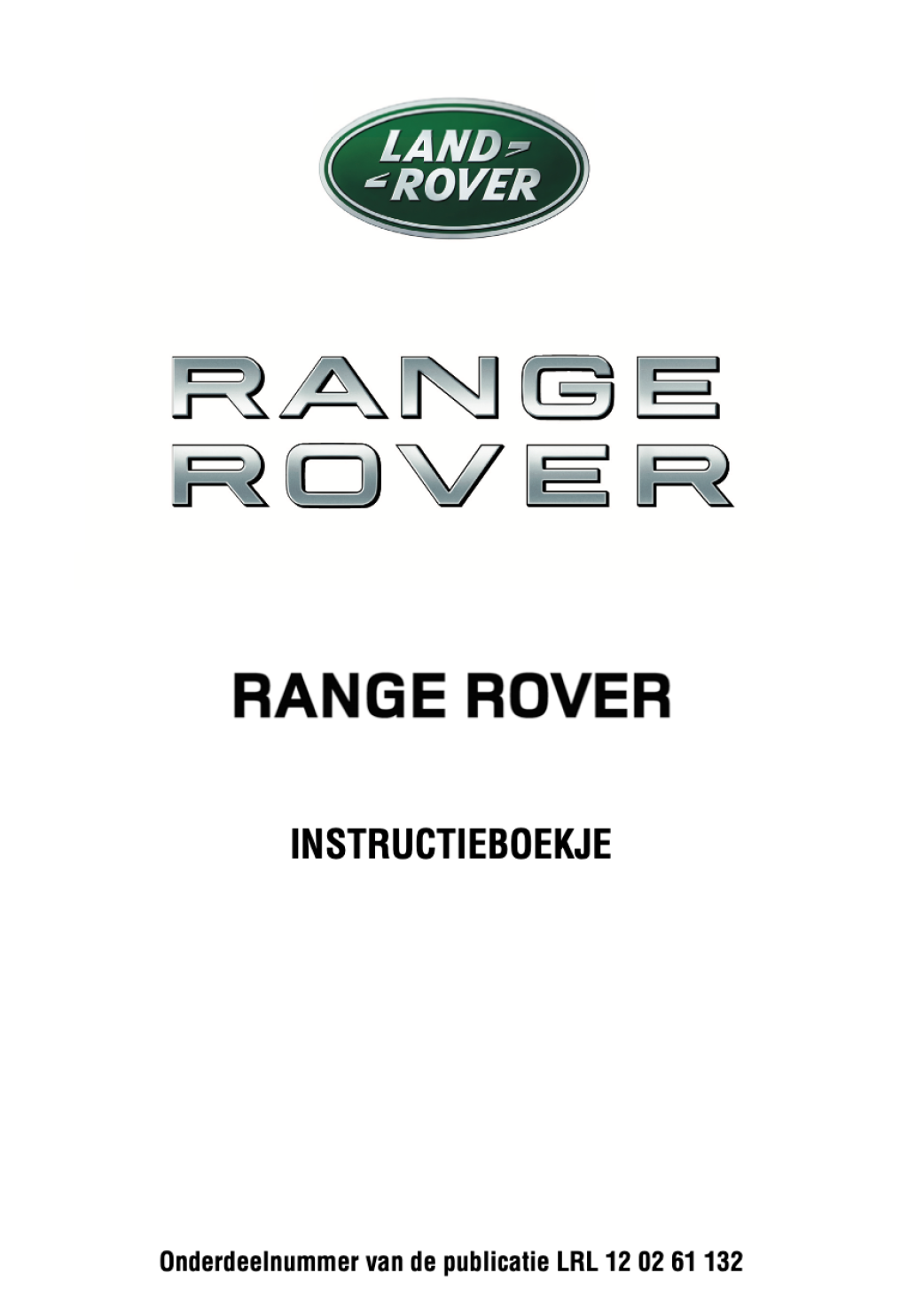 Picture of: – Land Rover Range Rover Owner’s Manual  Dutch – Car Manuals