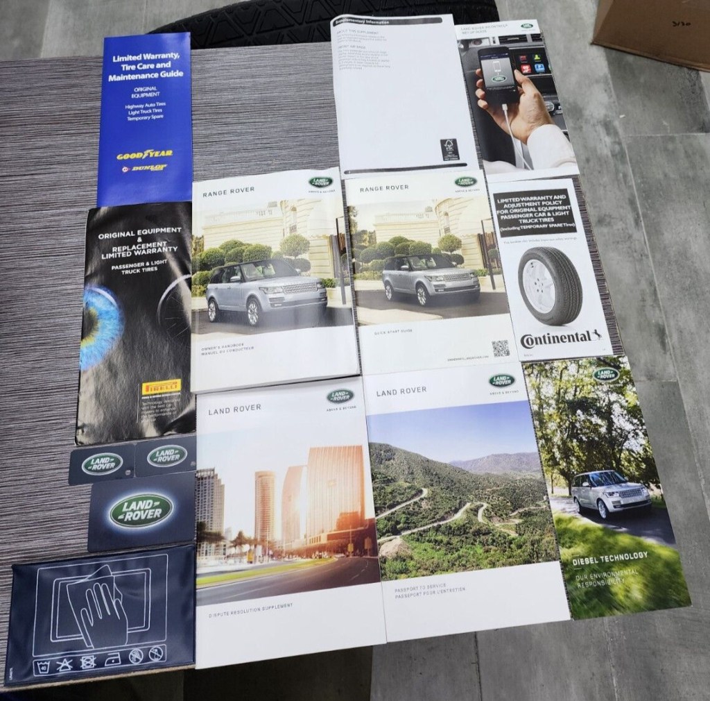 Picture of: Land Rover RANGE ROVER Owners Manual Set Owner&#;s Manual