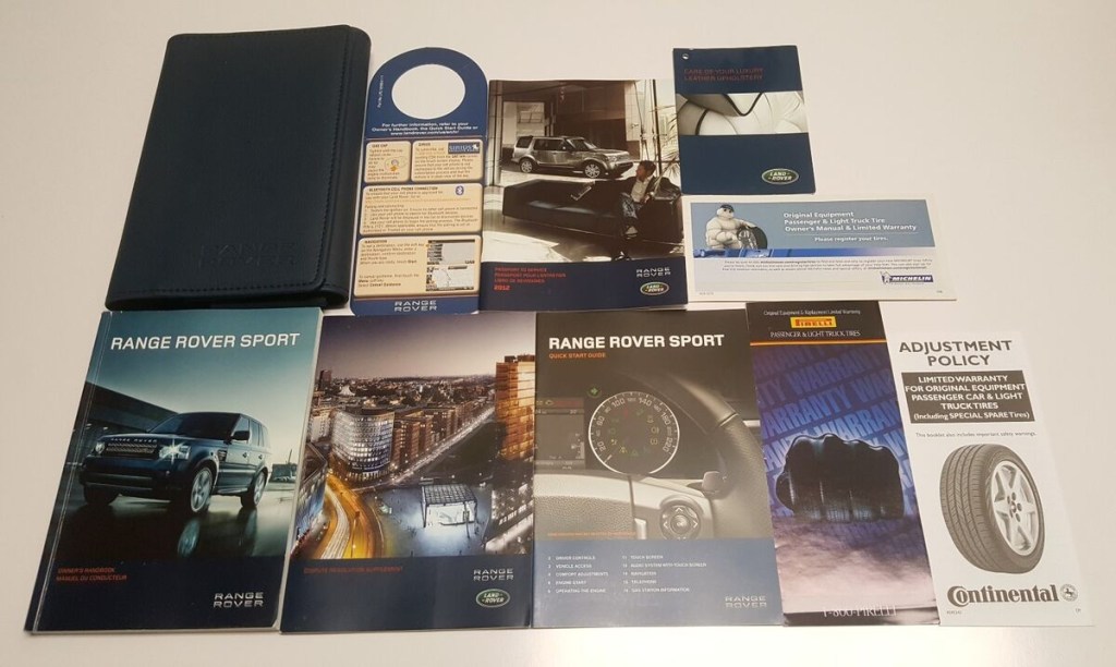 LAND ROVER RANGE ROVER SPORT OWNERS MANUAL HSE GT BASE AUTOBIOGRAPHY  SUPERC