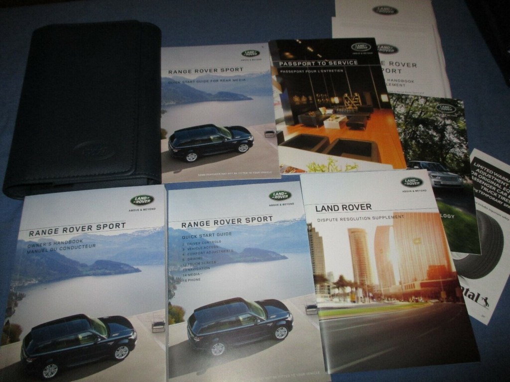Picture of: LAND ROVER RANGE ROVER SPORT OWNERS MANUAL SET W/ CASE