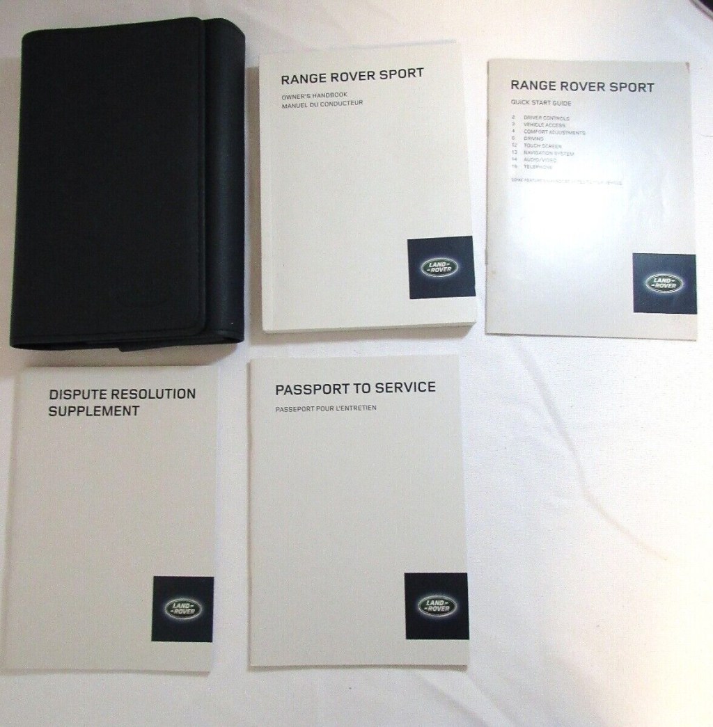 Picture of: Land Rover Range Rover Sport Owners Manual