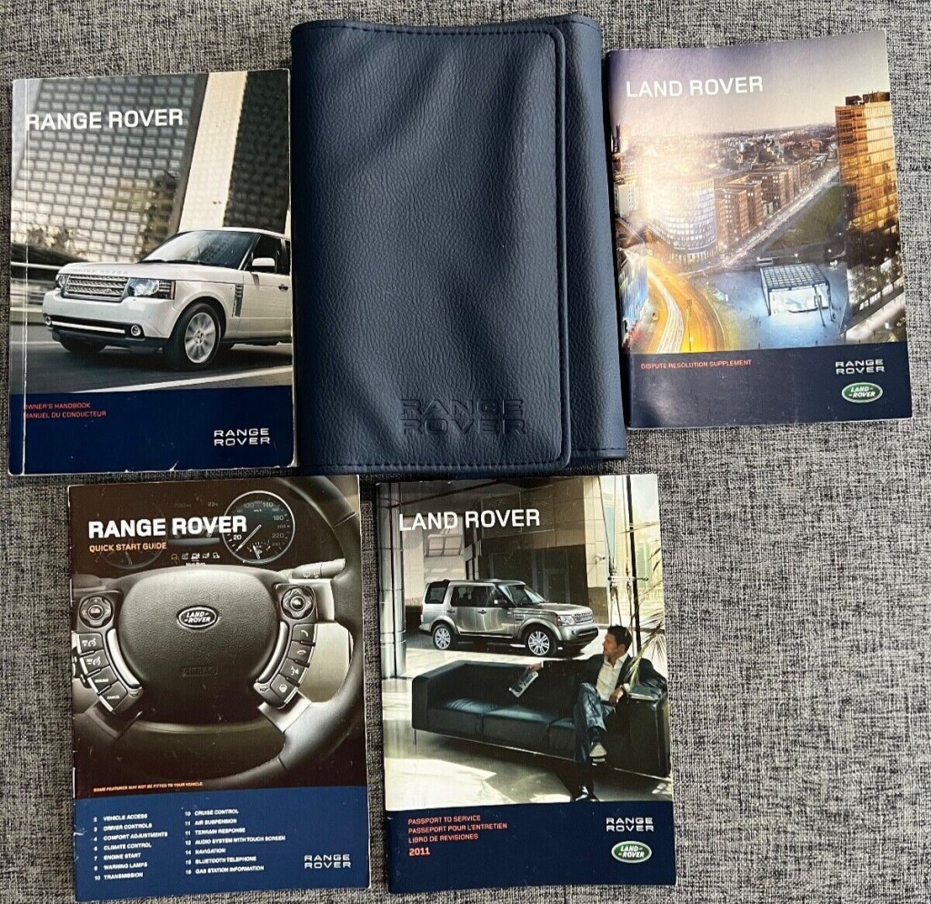 RANGE ROVER HSE SUPERCHARGED FULL SIZE OWNERS MANUAL SET. FAST  SHIPPING.