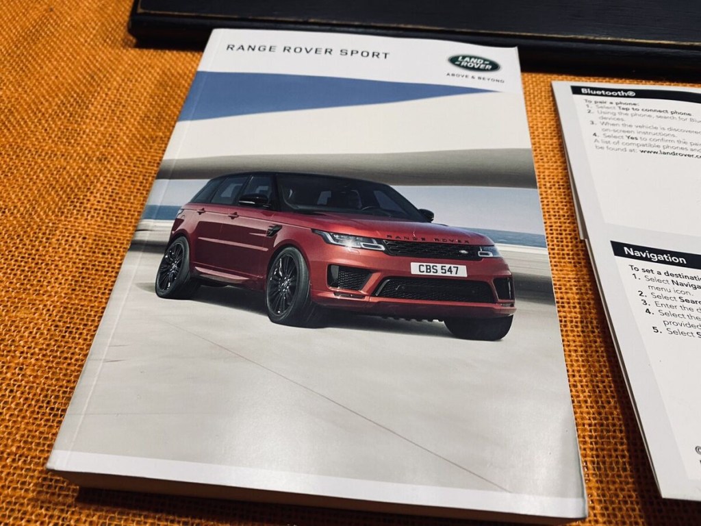 Picture of: 💥💥  RANGE ROVER SPORT OWNERS MANUAL +NAVI INFO AUTOBI SC SVR HSE Td  HST