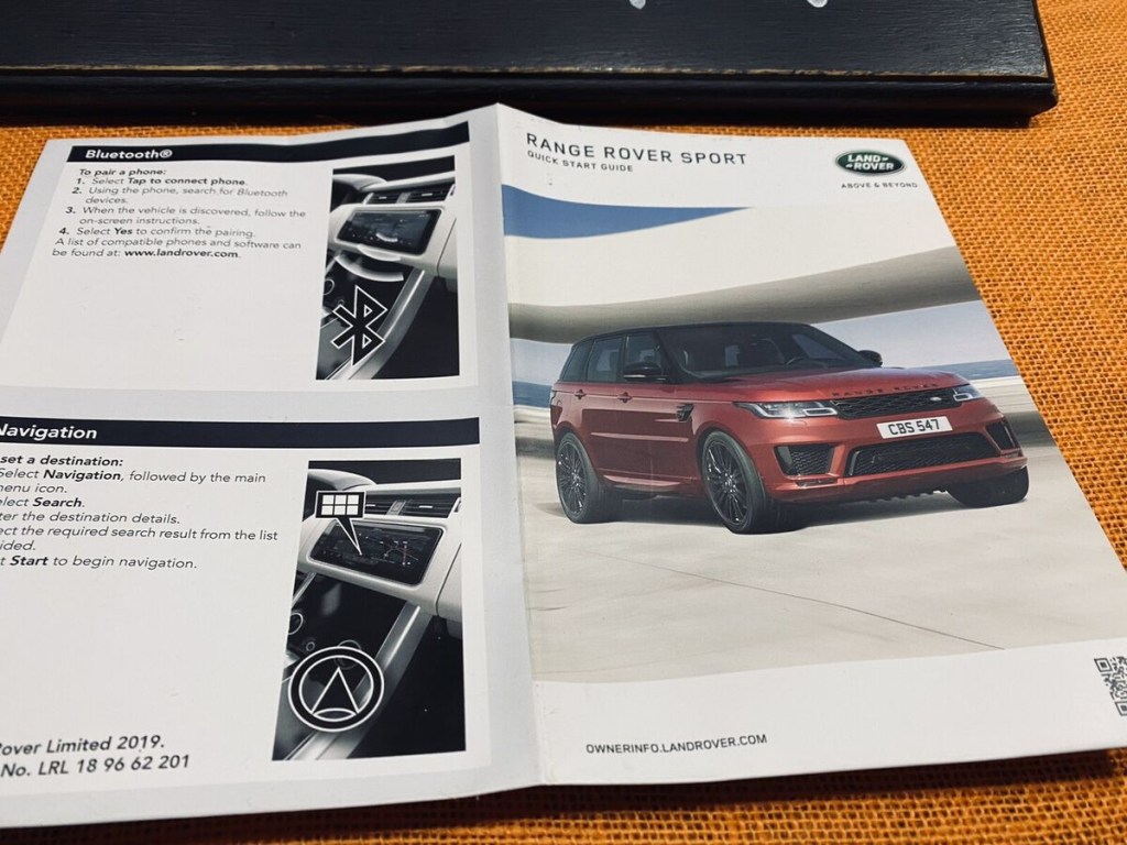 Picture of: 💥💥  RANGE ROVER SPORT OWNERS MANUAL +NAVI INFO AUTOBI SC SVR HSE Td  HST
