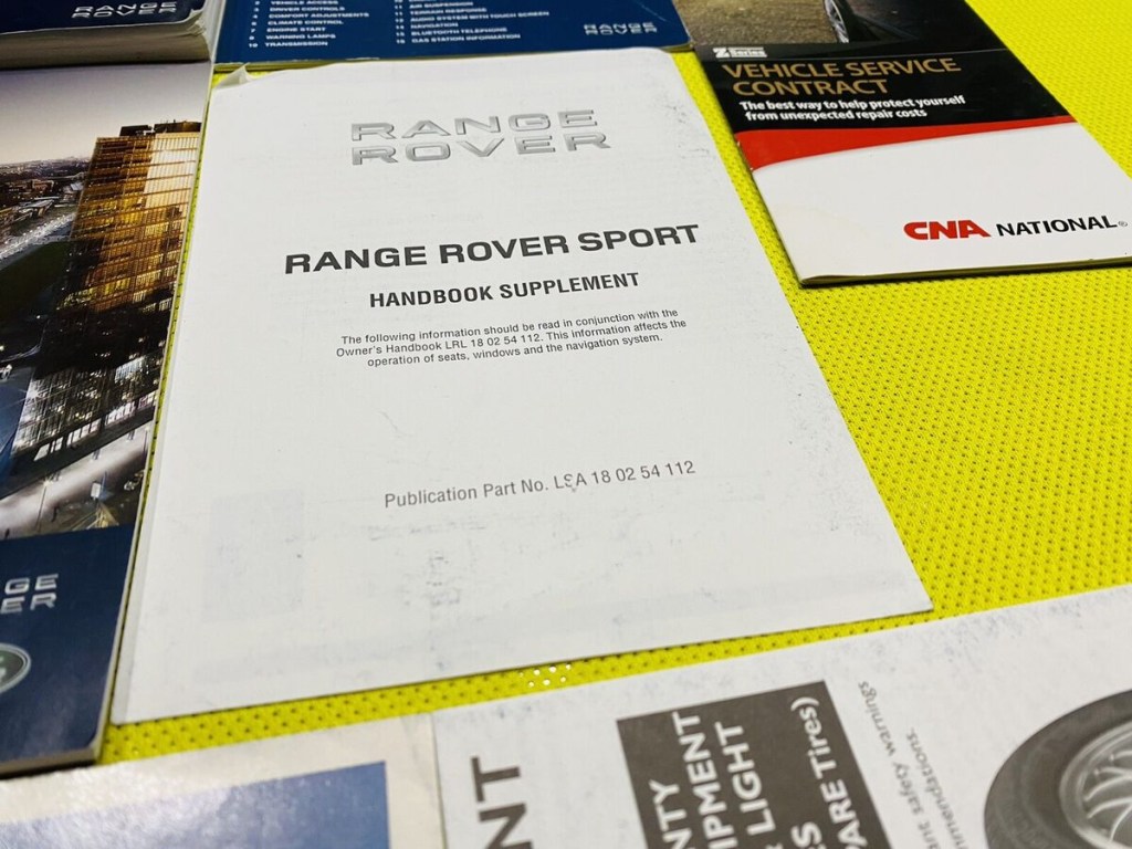 Picture of: 💥  RANGE ROVER SPORT OWNERS MANUAL +NAVI MEDIA INFO