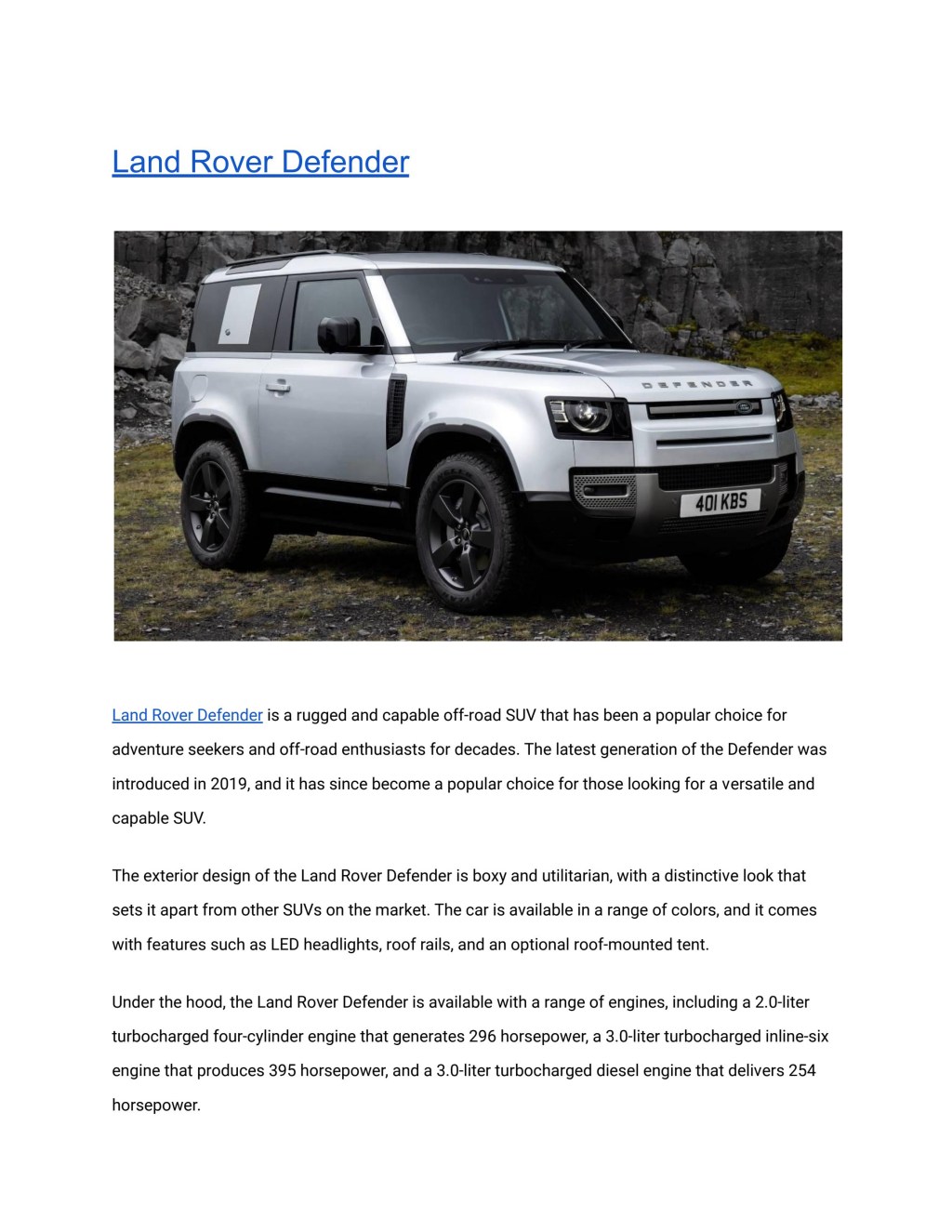 Picture of: Read Land Rover Defender News  ! by cmv – Issuu