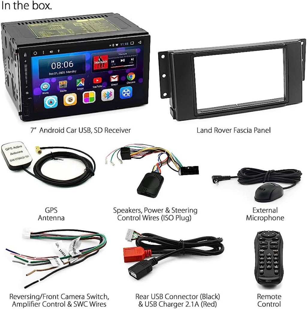 Picture of: TUNEZ® Android Auto Autoradio Player USB Stereo Radio Head Unit MP MP USB  Kompatibel Mit Land Rover Discovery  Jahr –