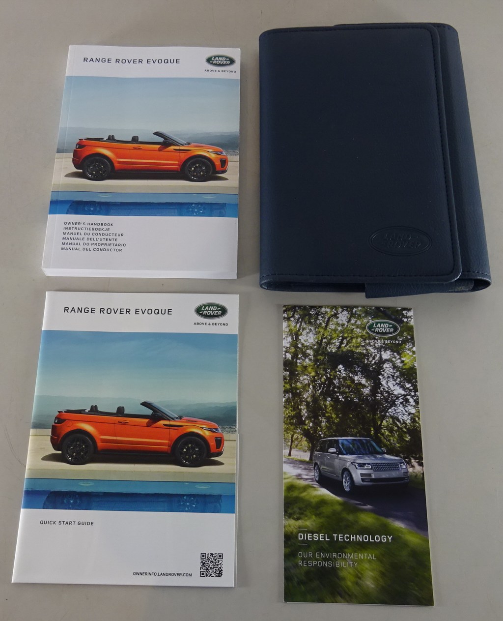Picture of: Wallet + Owner’s manual / Handbook Range Rover Evoque Cabrio from
